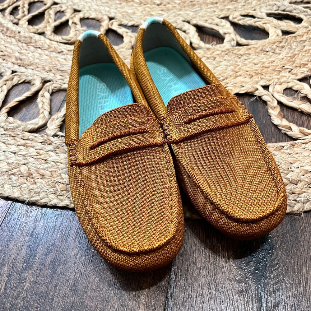 Rothys The Driver Cognac 7.5 Slip On Loafers Flats Women’s NEW.